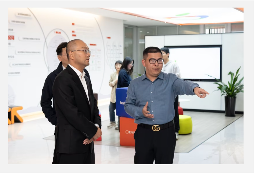 熱烈歡迎龍灣區副區長陳志楠一行蒞臨Otree橙樹指導調研